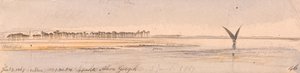 Frente a Abu Girgeh de Edward Lear